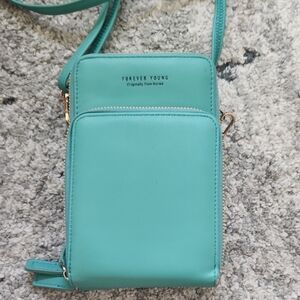 Forever Young‎ Aqua Crossbody Bag
